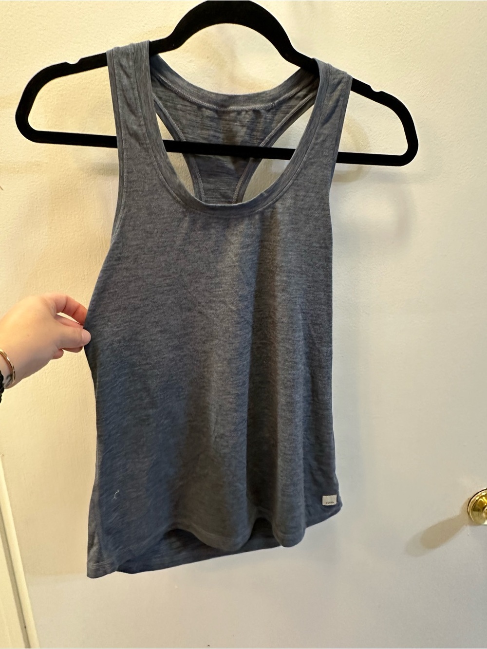 Vuori Heather Charcoal Racerback Tank Top